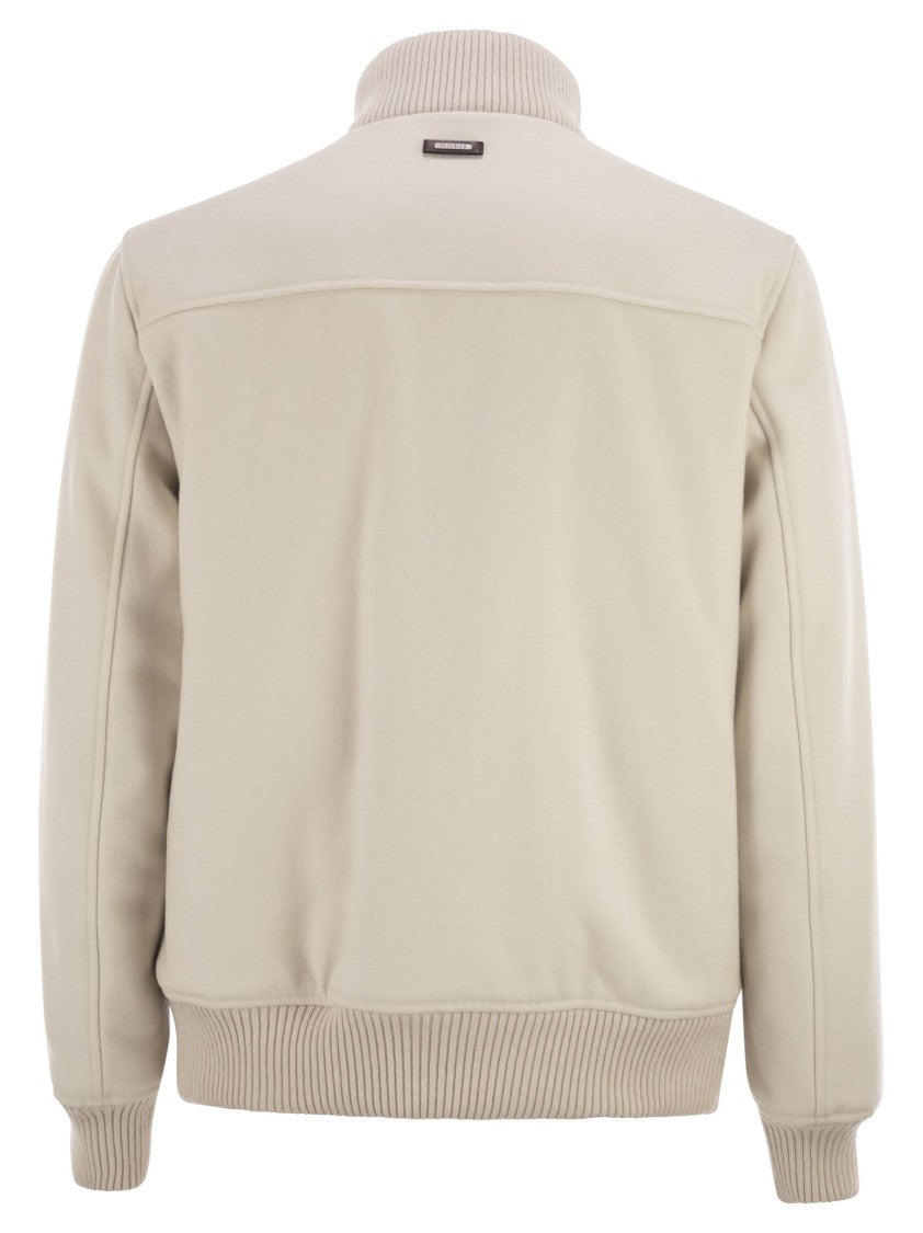 Peserico Wool And Cashmere Bomber Jacket