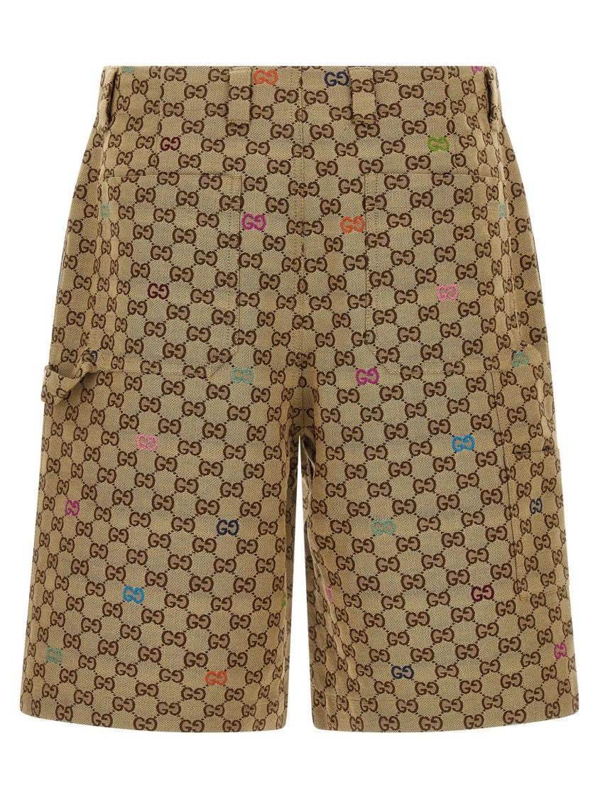Gucci Multicolor Fil Coupé Bermuda Shorts