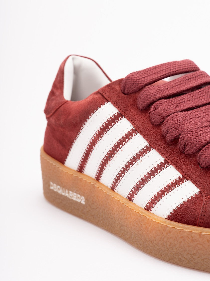 Dsquared2 Black Calf Leather Sneakers