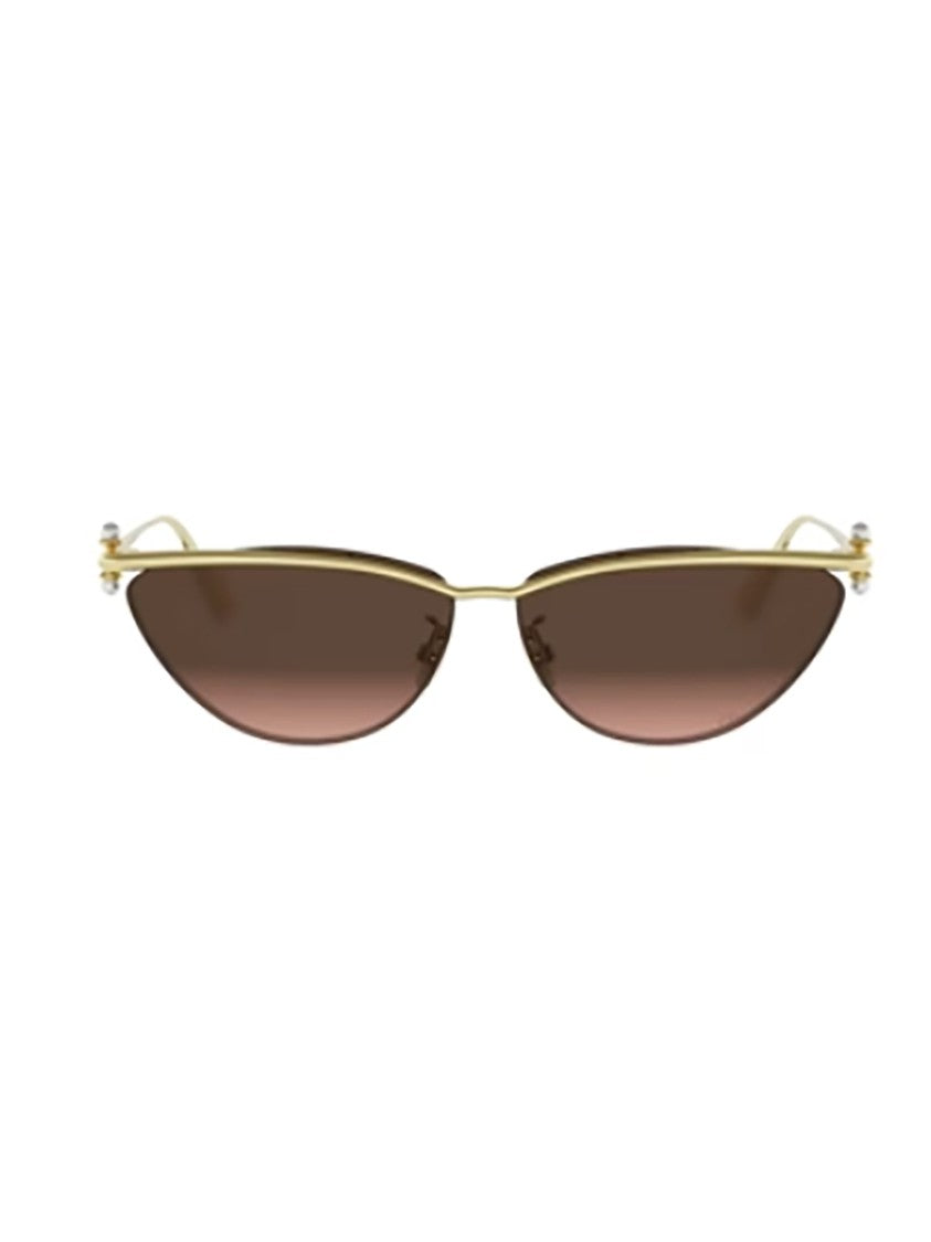 Dior Gold Tribales B2u Narrow Cat-Eye Sunglasses