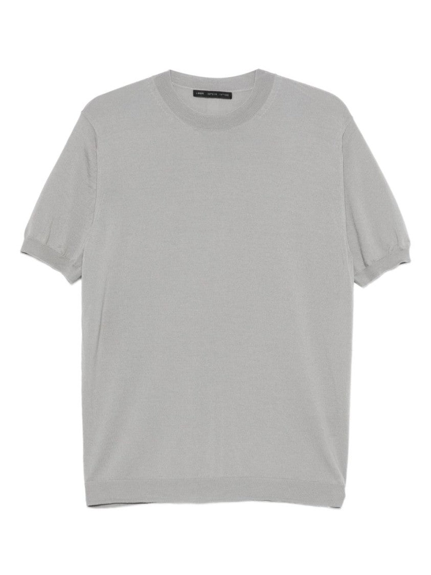 Low Brand Short-Sleeved Crewneck Sweater Crafted