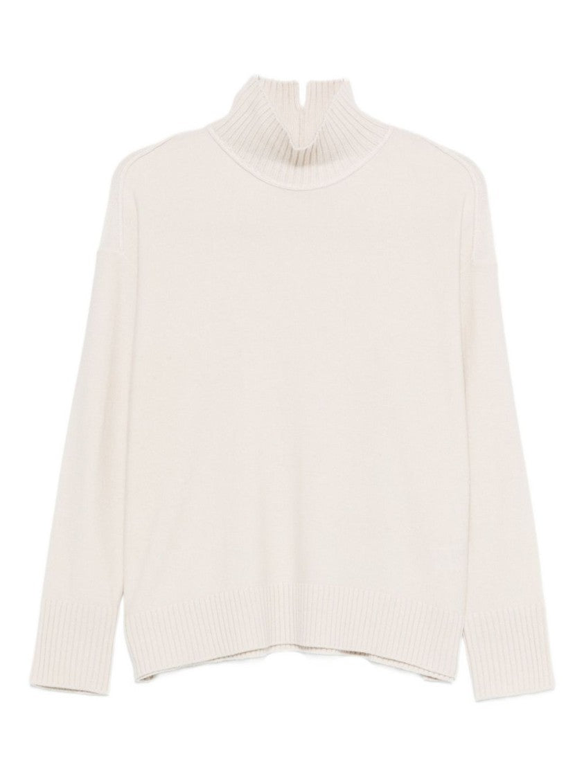 Antonelli Ribbed Mock Neck Panna Sweater
