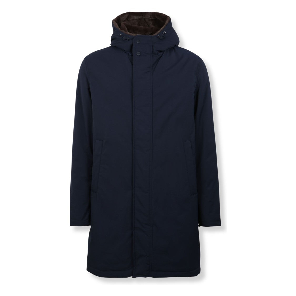 Herno Structured Herno Parka With Functional Design And Hood