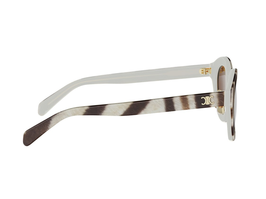 Celine Cl40338f Striped Acetate Sunglasses