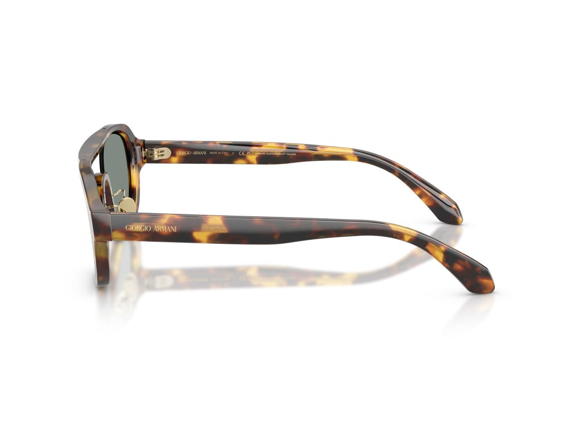 Giorgio Armani Tortoiseshell 0Ar8247 Acetate Oversized Square Sunglasses