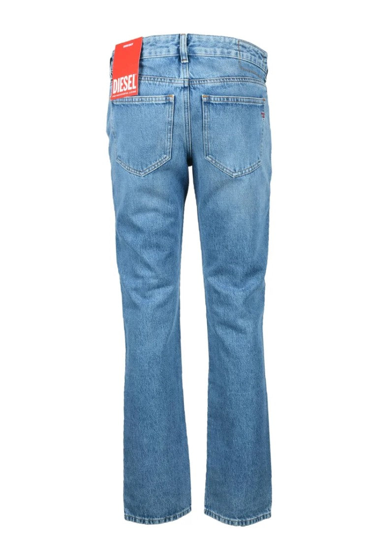 Diesel Light Blue Cotton Rigid Jeans