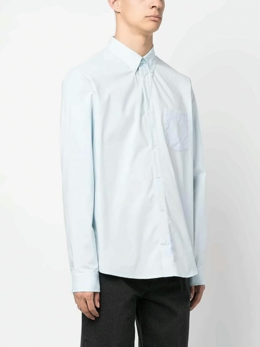 A.P.C. Long-Sleeve Cotton Shirt With Button-Down Collar And Versatile Design