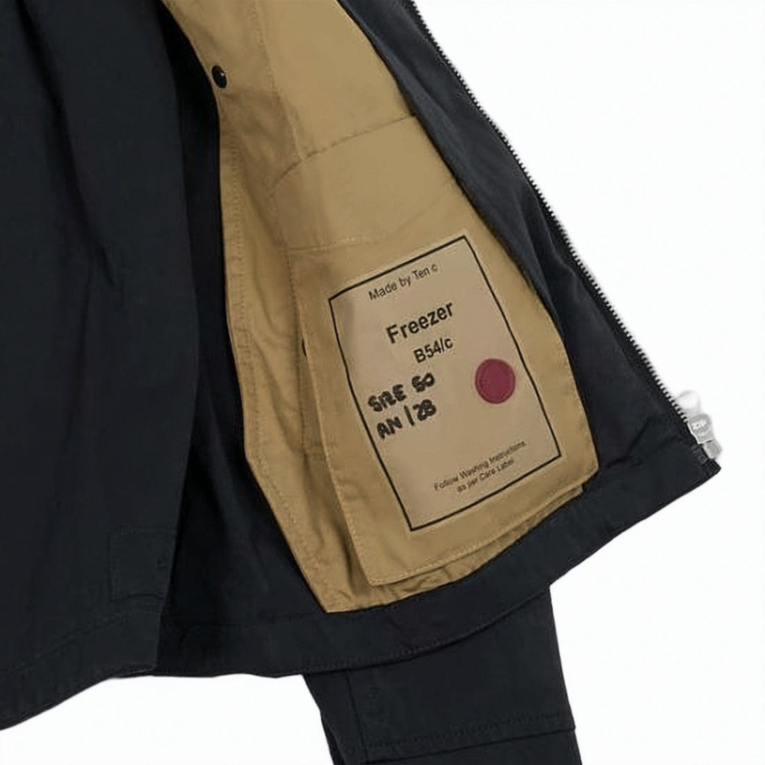 Ten C Structured Minimalist Jacket With Classic Collar And Button Details