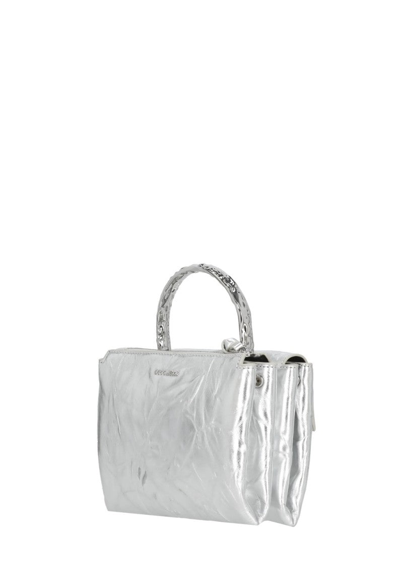 Coccinelle Arlettis Droplet Bag With Rigid Metal Handle And Adjustable Strap