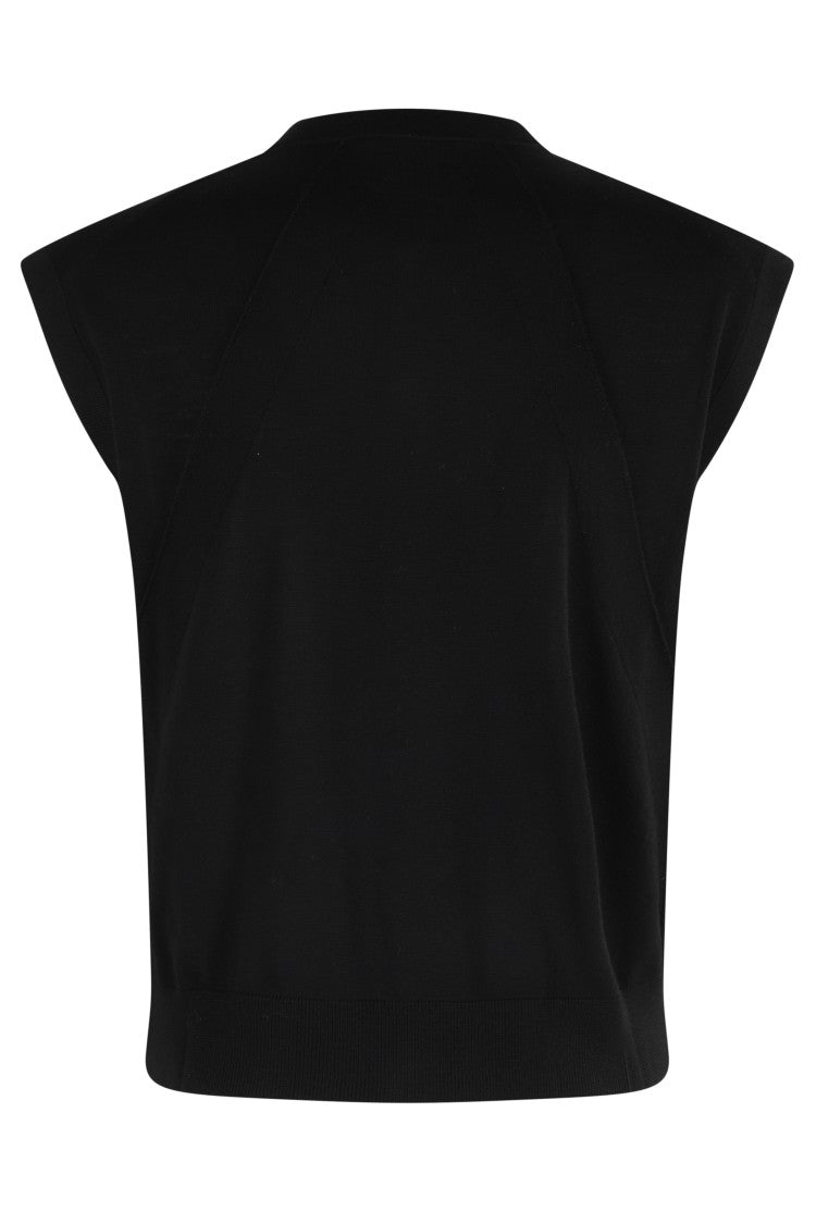 Semi Couture Brigida Sleeveless Gilet With Flap Pockets