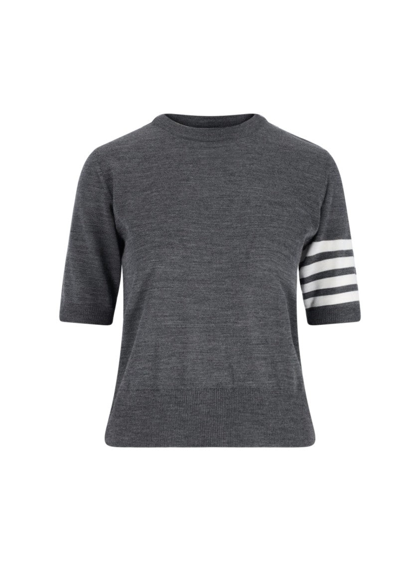 Thom Browne "4-Bar" Sweater – Grey