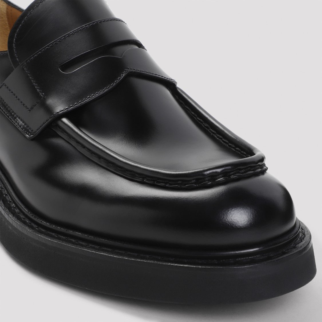 Church's Black Calf Leather Lynton Loafers