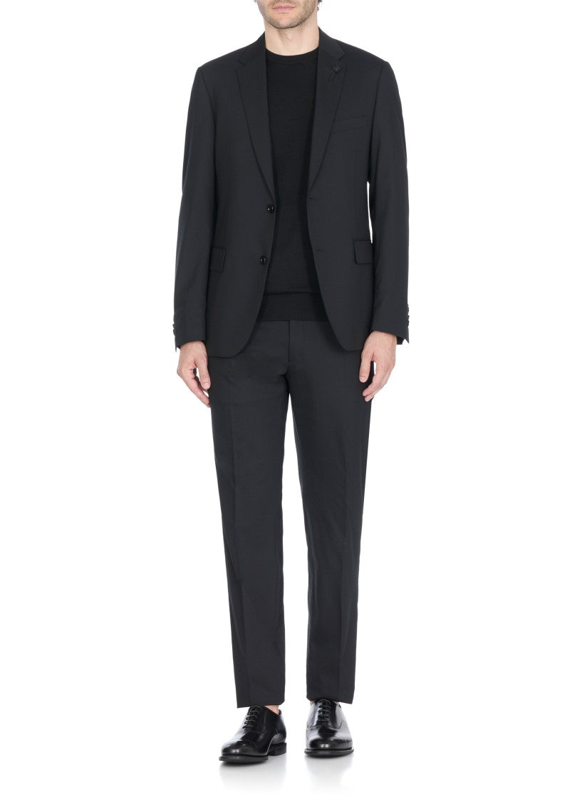 Church's Polished Black Leather Lace-Up Shoes