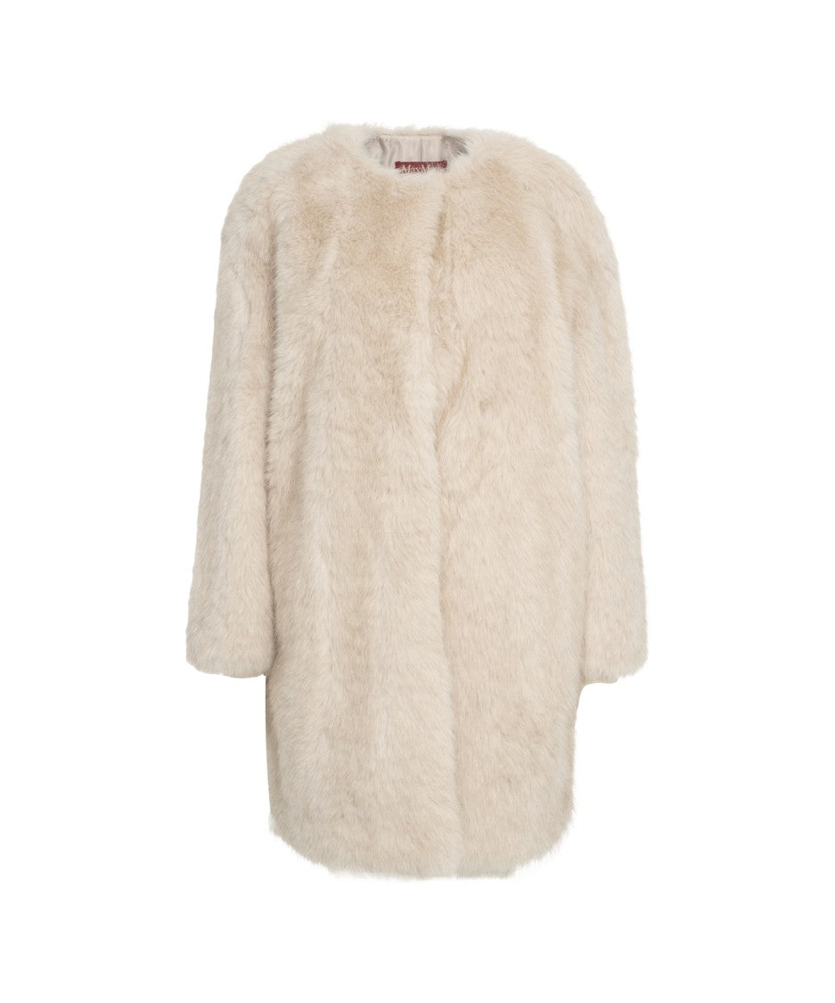 Max Mara 'Eros' Faux Fur Coat