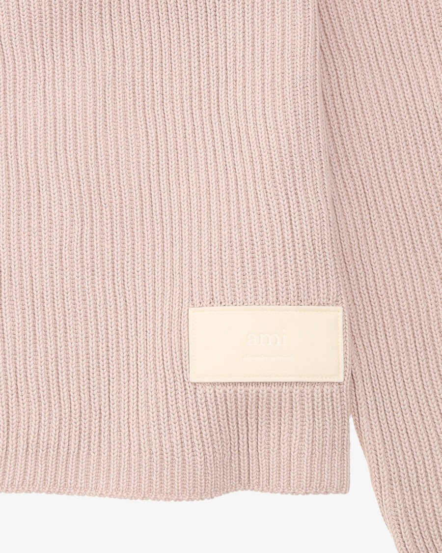 Ami Ribbed Crew Neck Knit