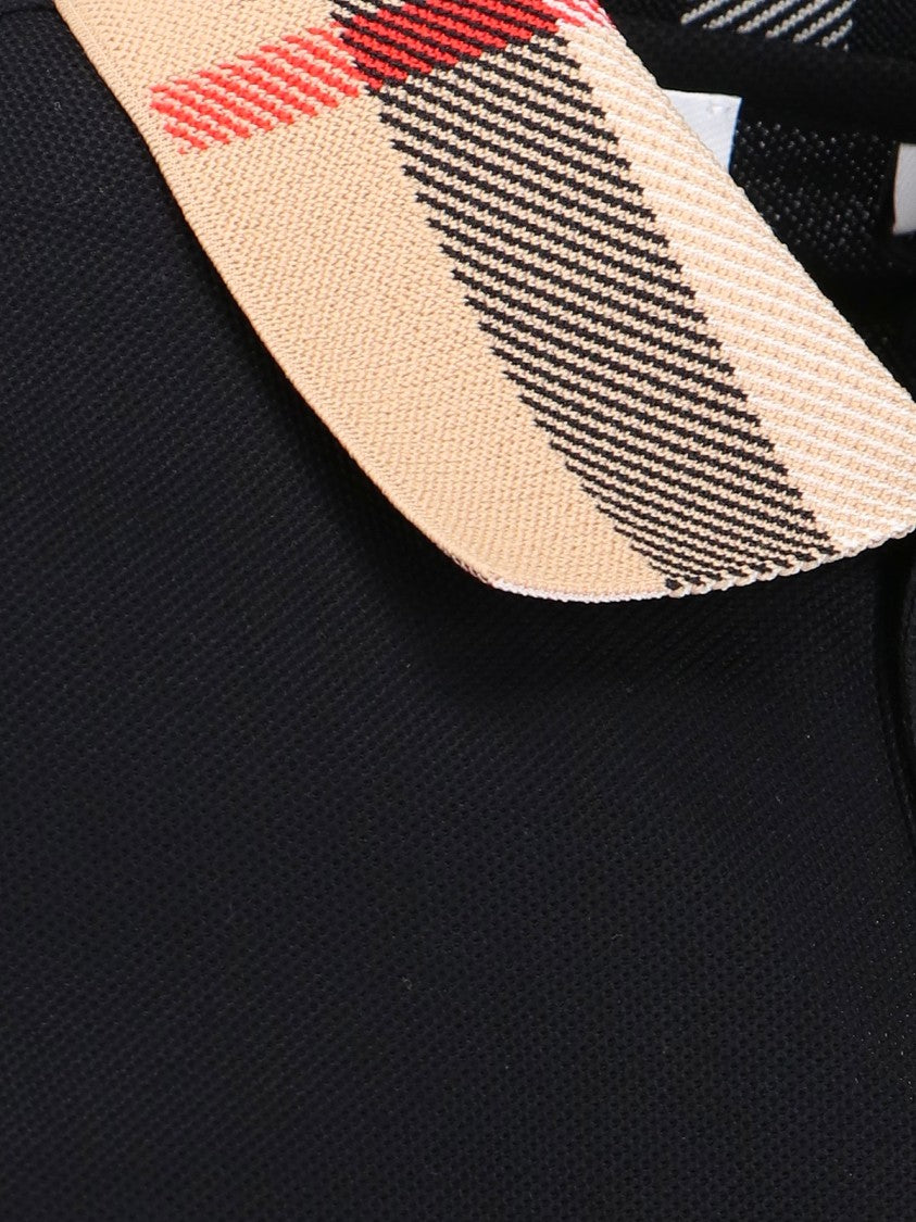 Burberry 'Check' Polo – Black