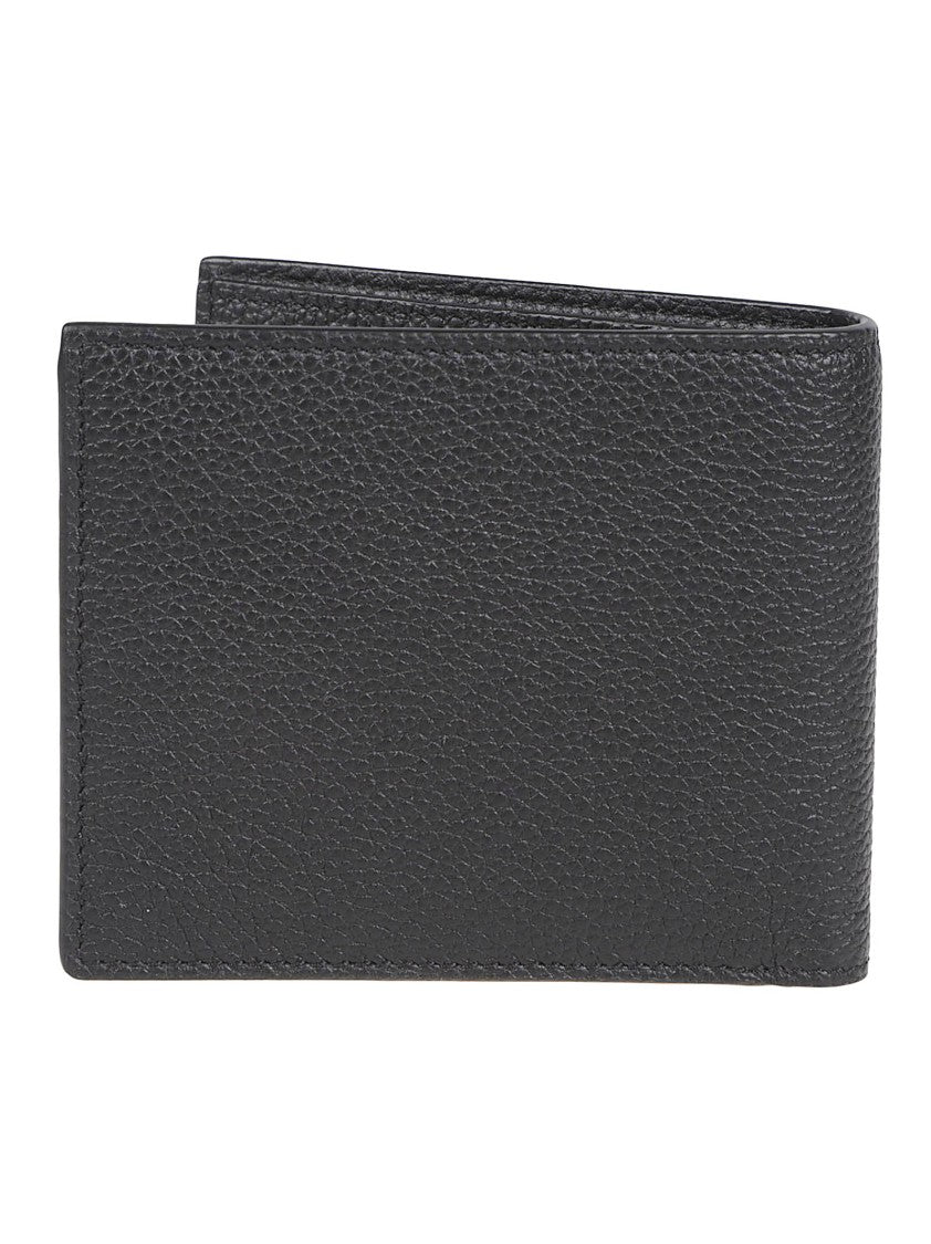 Tom Ford Textured Black Leather Billfold Wallet With Iconic Logo