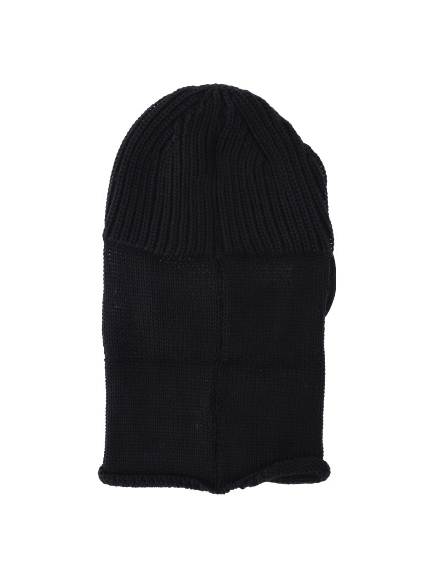 C.P. Company Black Goggle Knit Wool Balaclava