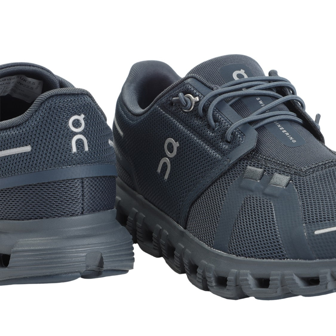 On Navy Stone Textile Sneakers With Reflective Inserts