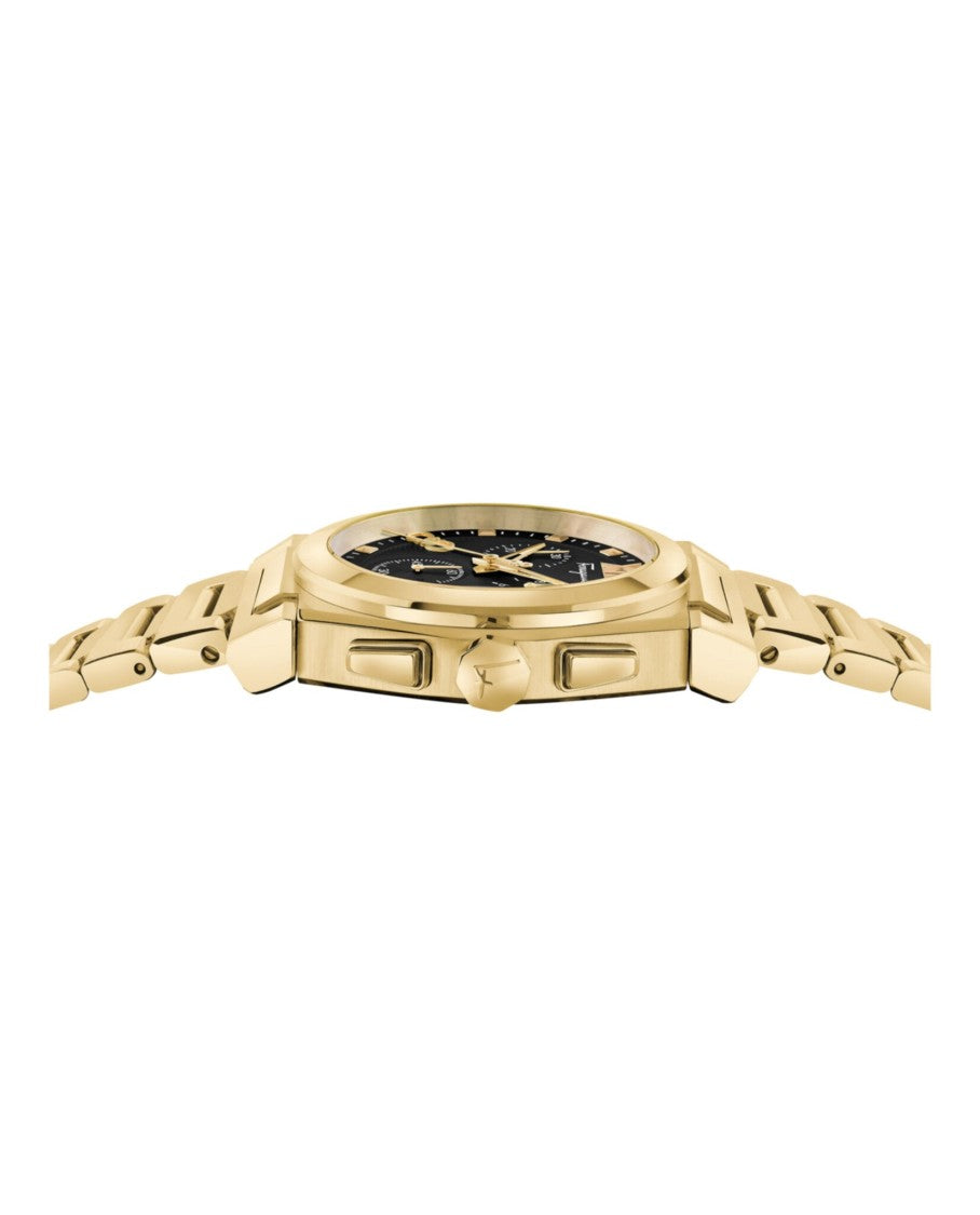 Ferragamo Vega Chrono Gold Stainless Steel Watch