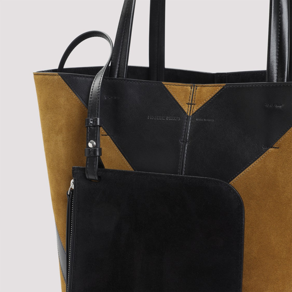 Phoebe Philo Structured Chevron Pattern Shopper Bag