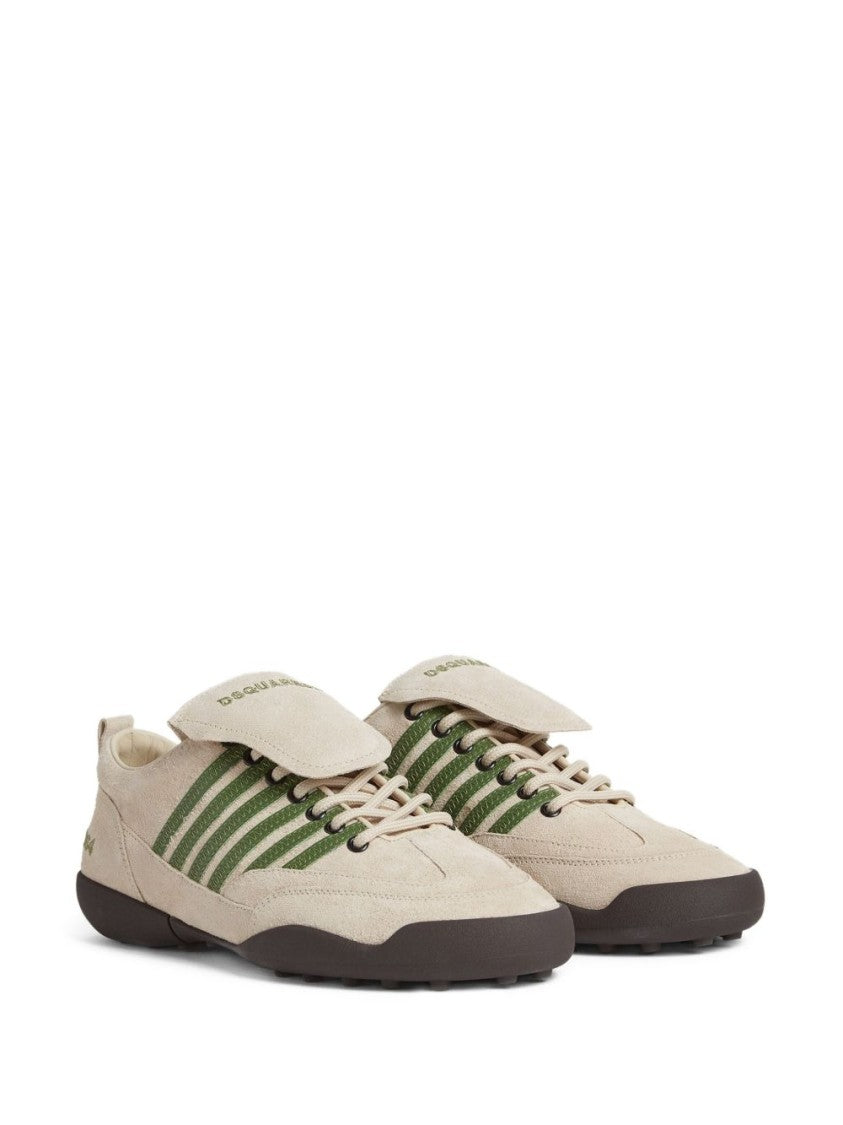 Dsquared2 Light Beige Suede Sneakers