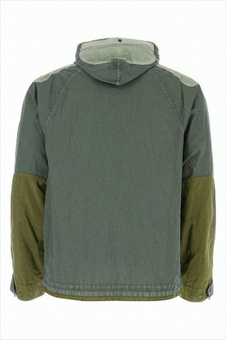 C.P. Company Boxy Fit Color-Block Jacket With High Collar