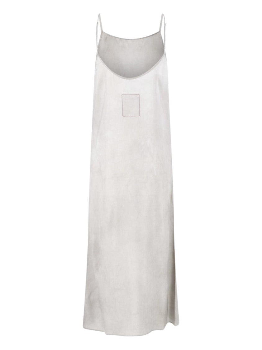 Uma Wang Grey Anaya Midi Silk Blend Dress