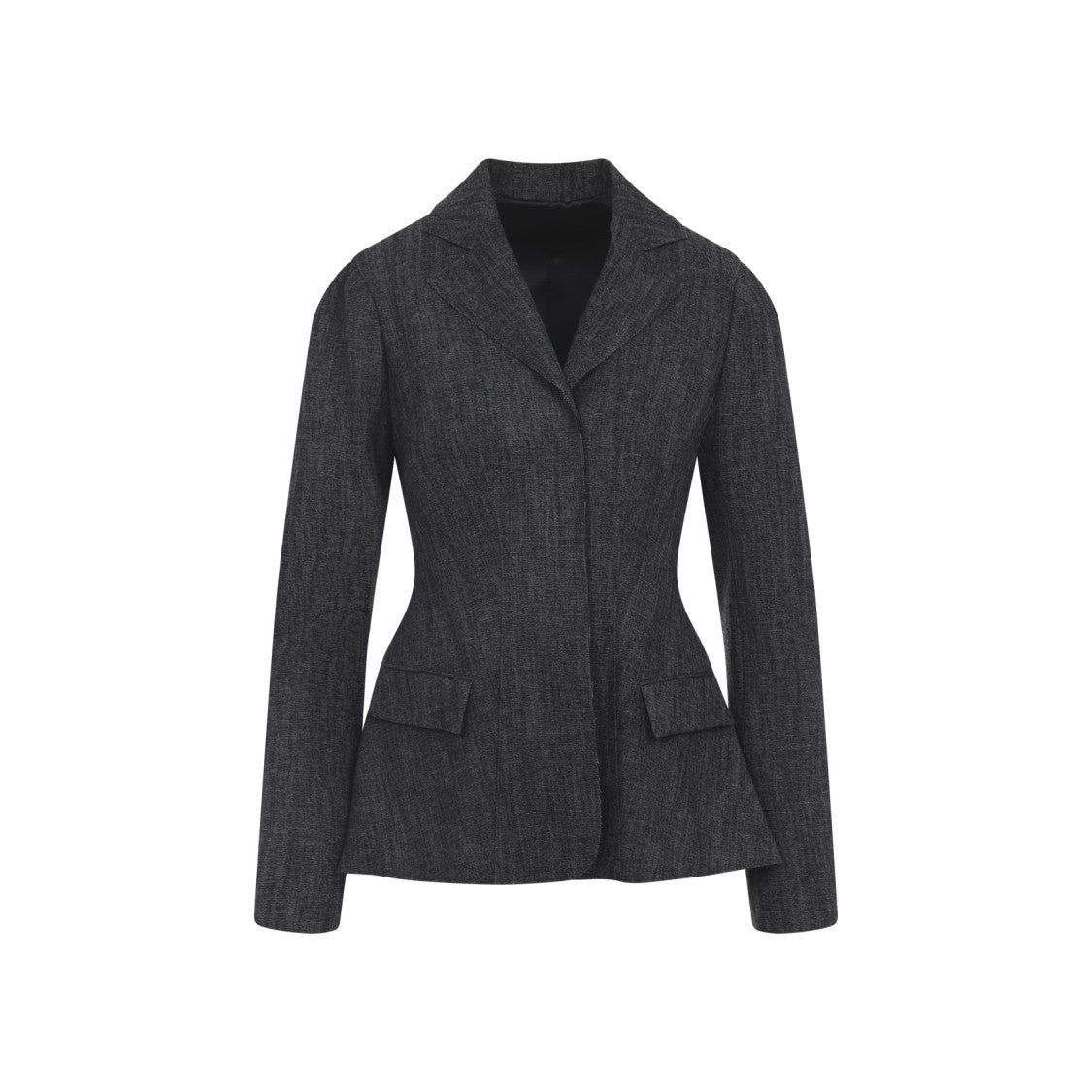 Alberta Ferretti Tailored Black Blazer With Structured Waist
