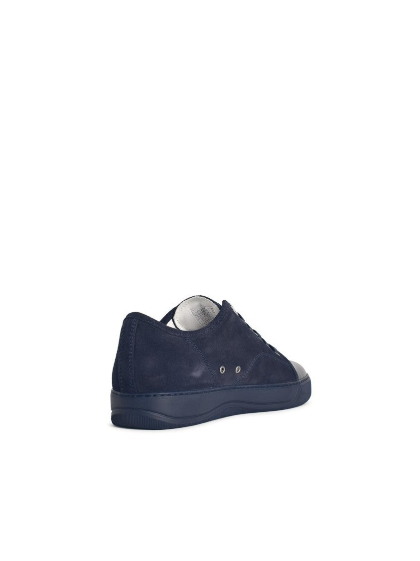 Lanvin Ddb1' Navy Black Leather Sneakers