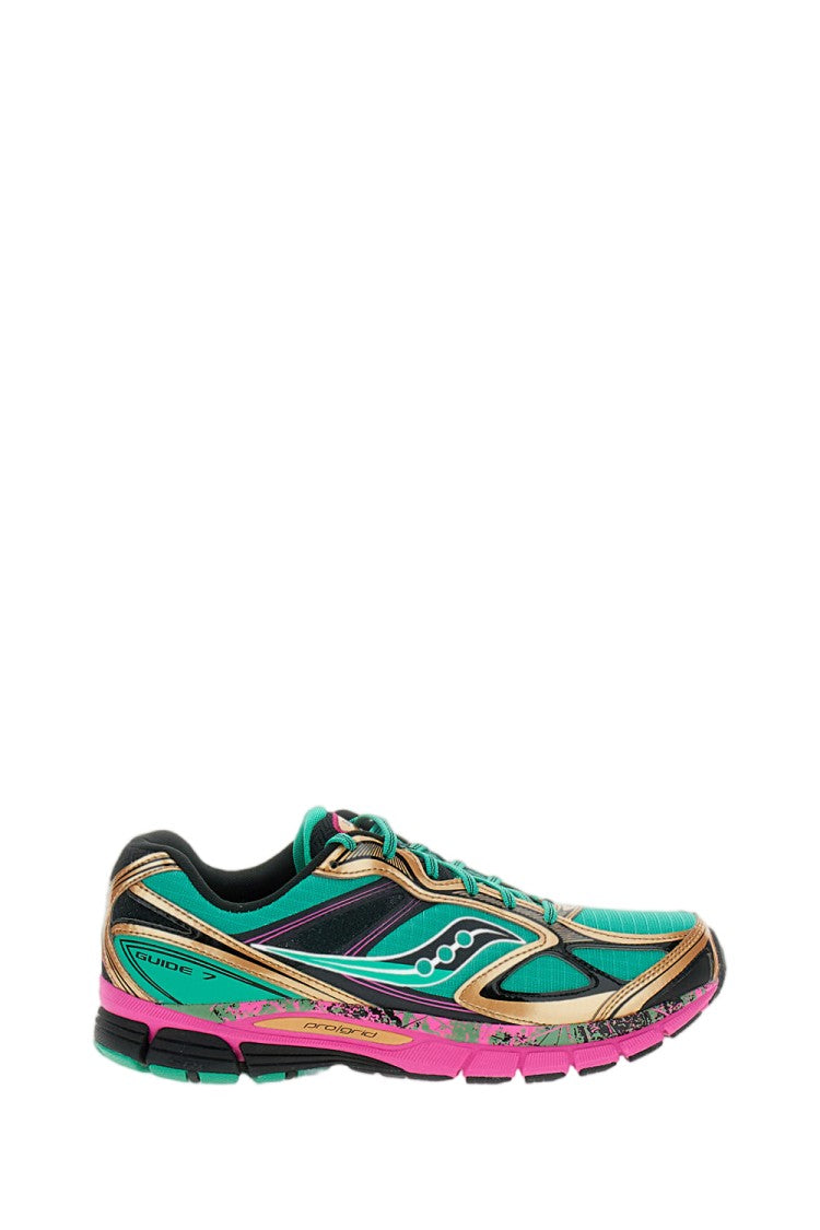 Saucony Power Grid Technology Sneakers With Leather