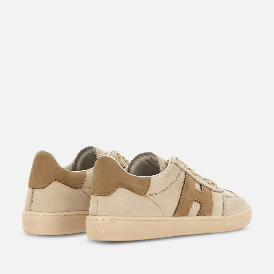 Hogan Beige Light Brown Low-Top Sneakers