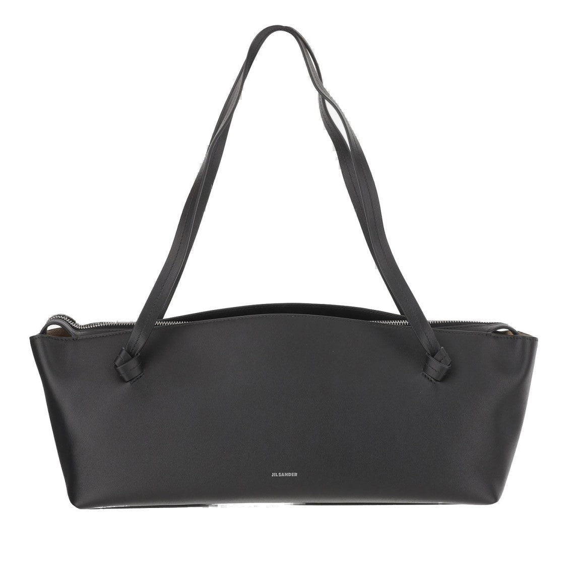 Jil Sander Bordeaux Leather Shoulder Bag