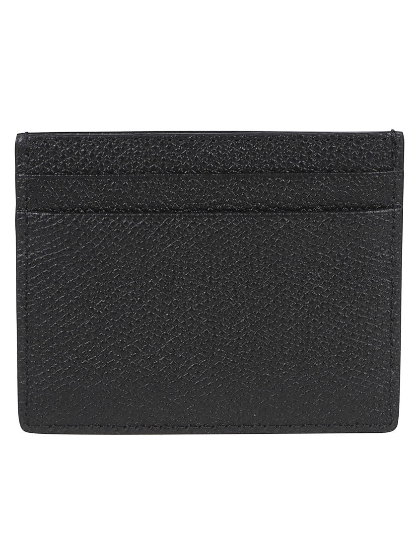 Valentino Garavani Textured Leather Cardholder With Vlogo Signature Detail