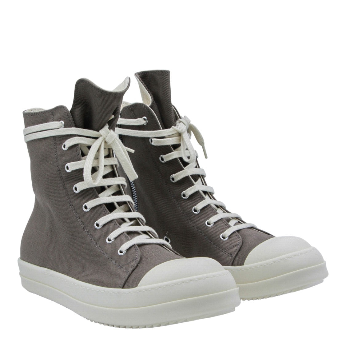 Drkshdw By Rick Owens High-Top Sneakers And Side Zipper