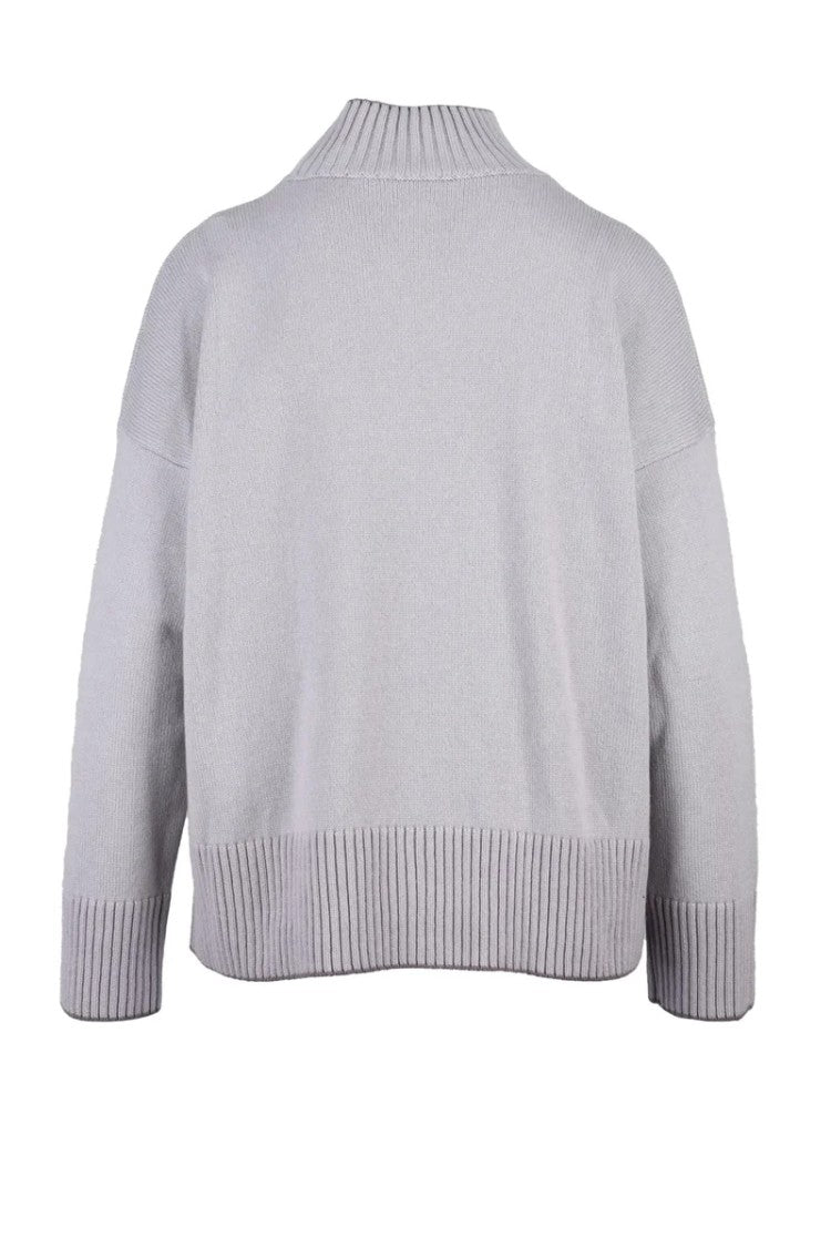 Eleventy Cashmere Mock Neck Sweater - Purple