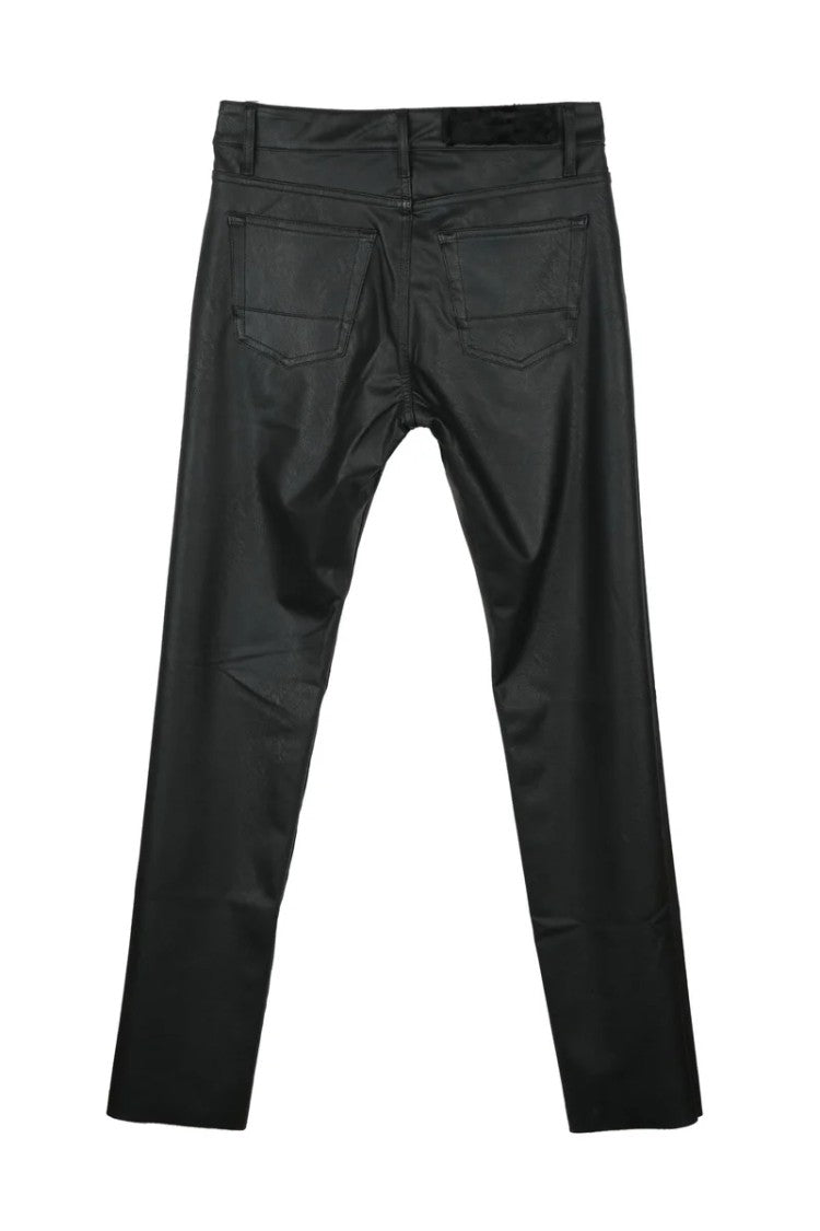 Michele Paoloni Faux Leather Trousers - Black