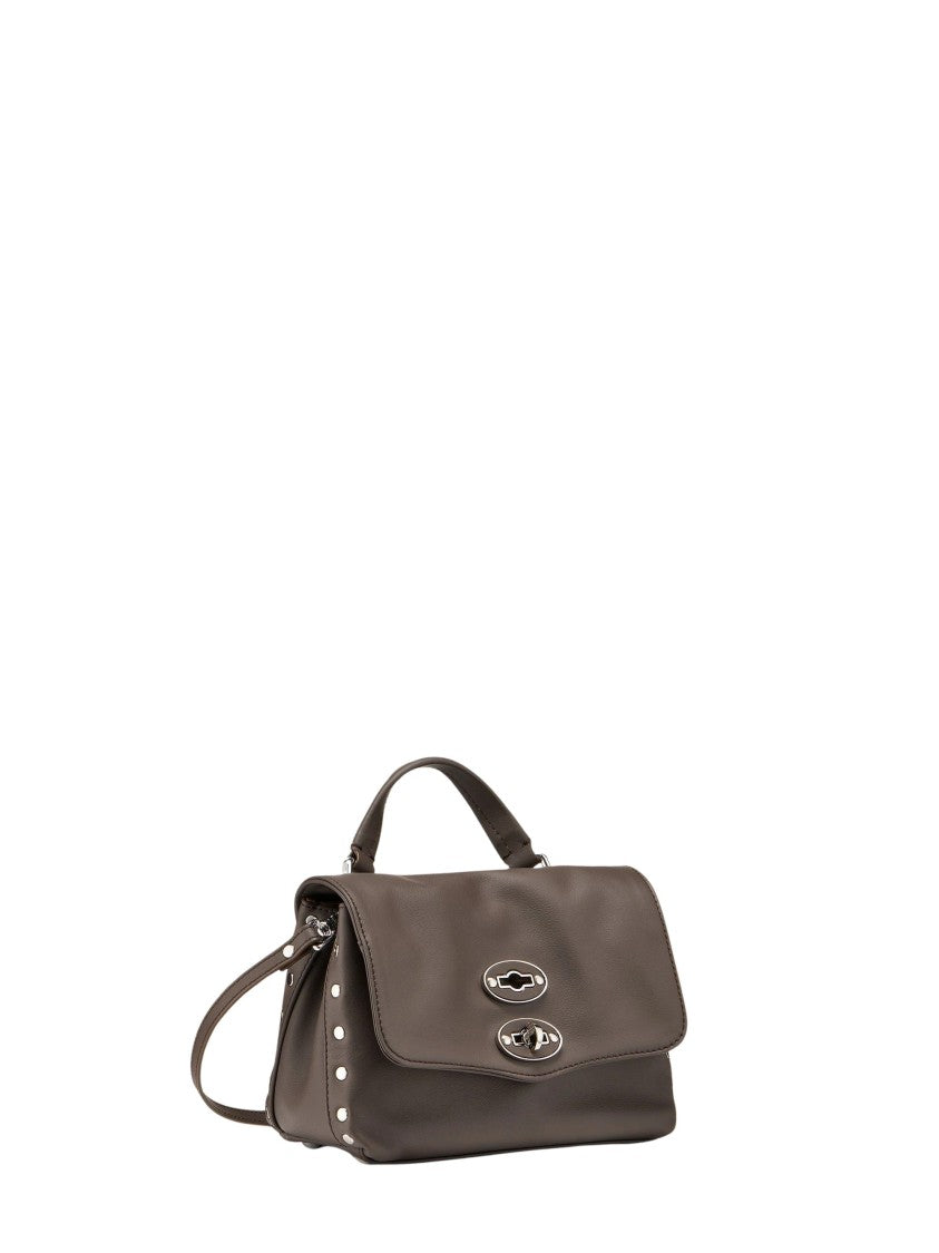 Zanellato Structured Brown Gianduiotto Smooth Leather Bag