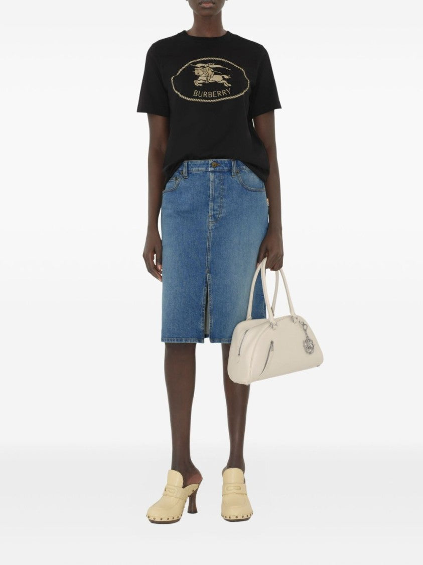Burberry Short-Sleeved T-Shirt With Horse And Rider Graphic