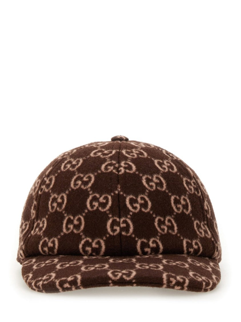 Gucci Gg Monogram Virgin Wool-Blend Baseball Cap