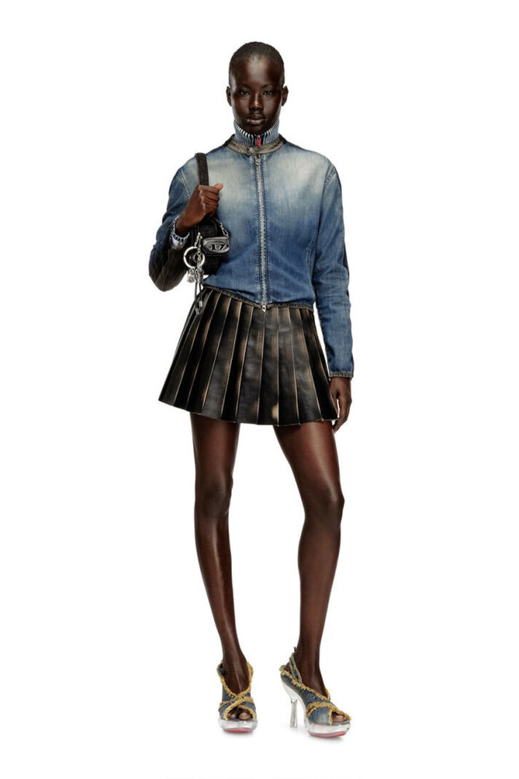 Diesel Black Crepe Mini Skirt
