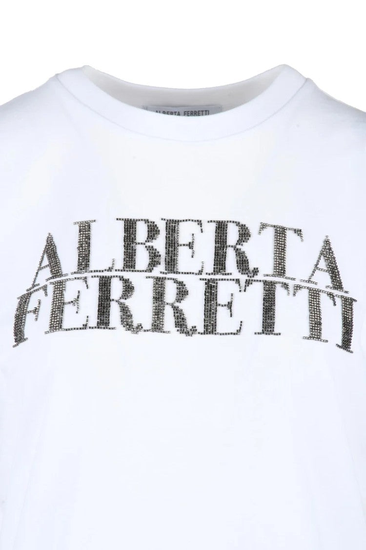 Alberta Ferretti Cotton T-Shirt - White