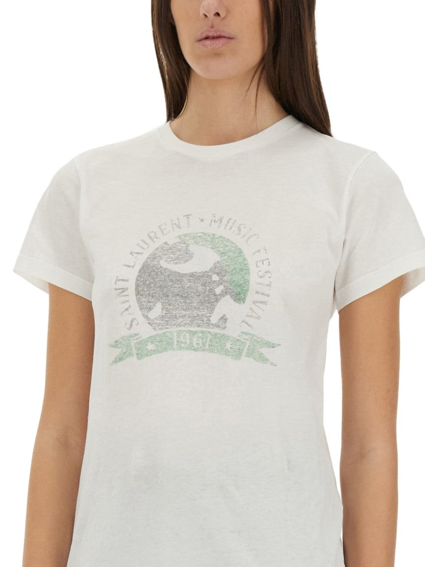 Saint Laurent "Music Festival" T-Shirt