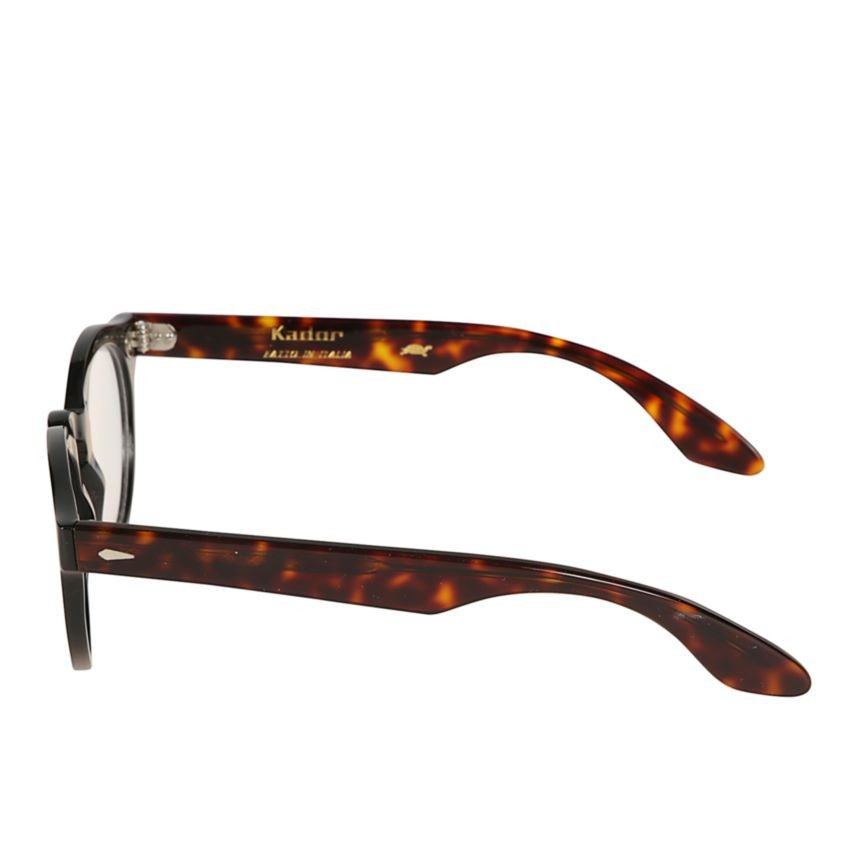 Kador Robin Round Tortoiseshell-Patterned Sunglasses With Subtle Silver Accents