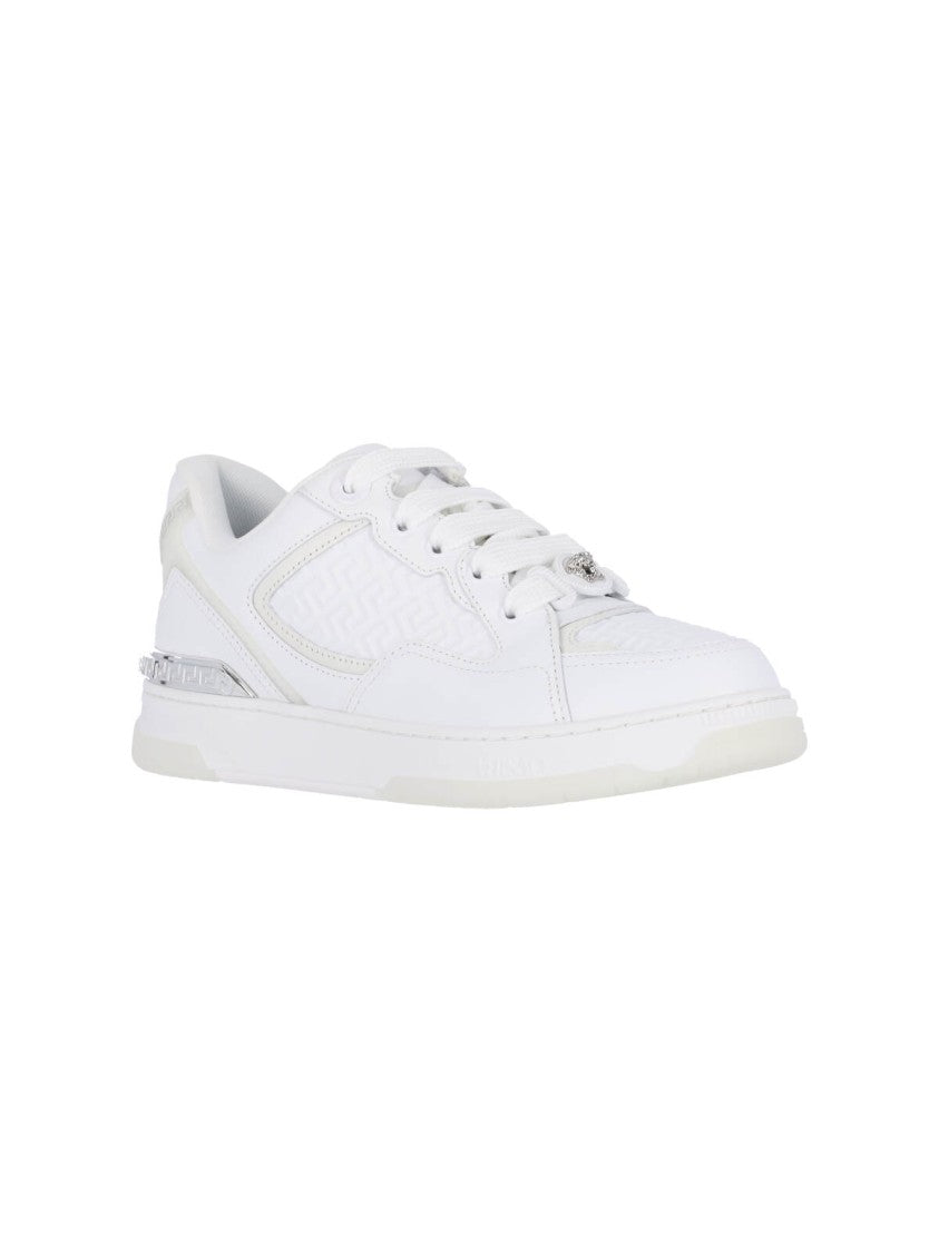 Versace "Biggie Basket" Sneakers – White