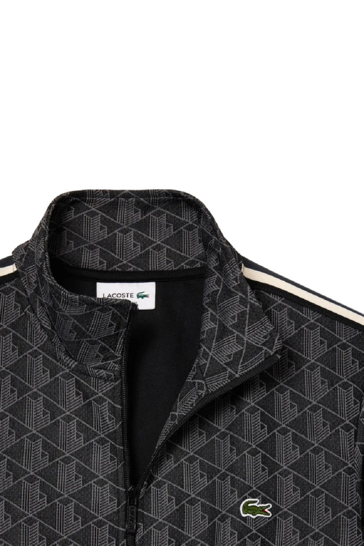 Lacoste Black Zip Sweatshirt