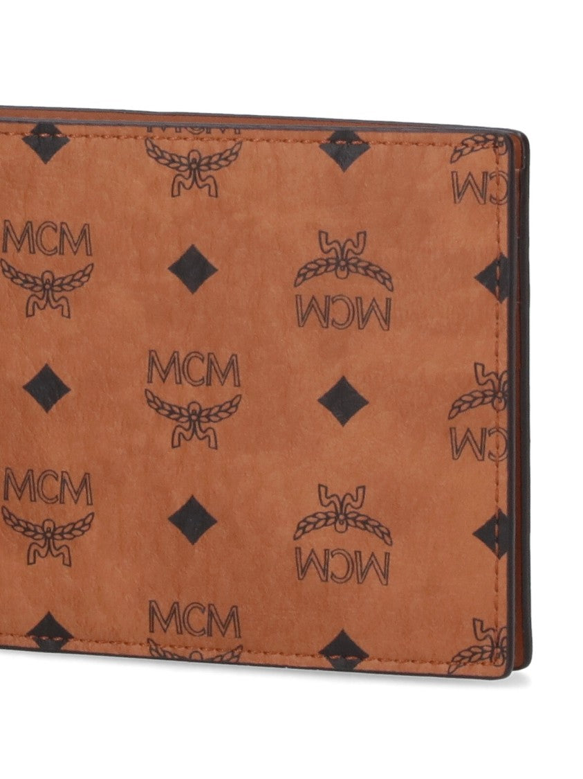 Mcm Mcm Bi-Fold Logo Wallet – Brown