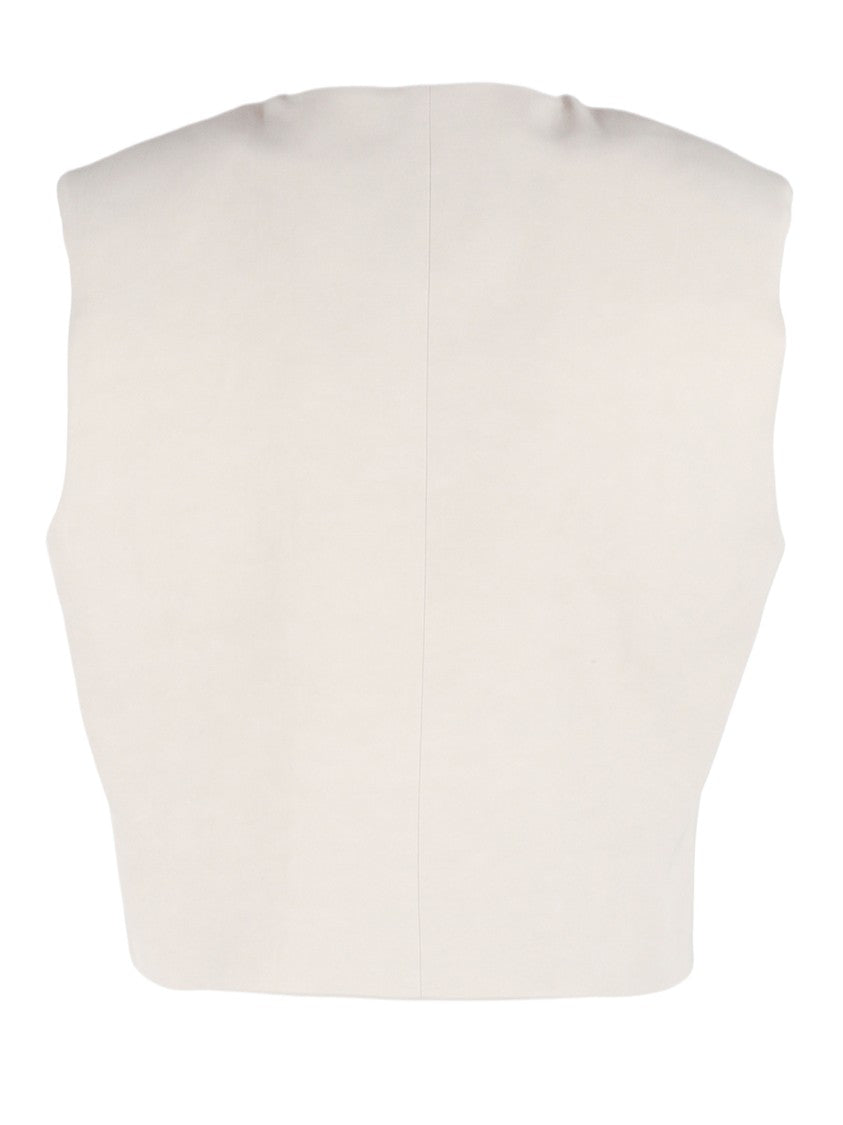 P.A.R.O.S.H. Boxy Cropped Four Pocket Gilet Vest