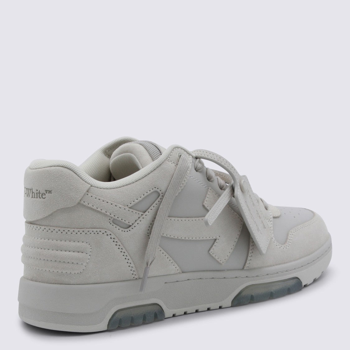Off-White White Chunky Sneakers With Black And Orange Accents