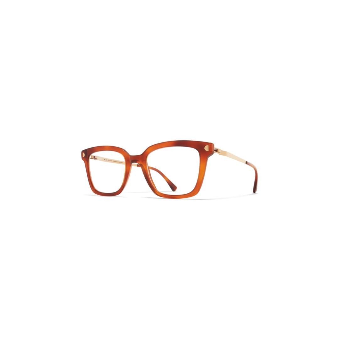 Mykita Neale Amber-Brown Gradient Square Frame Eyeglasses